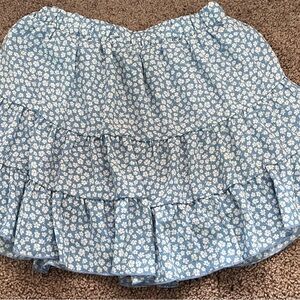 Altar'd State Blue Floral Skirt